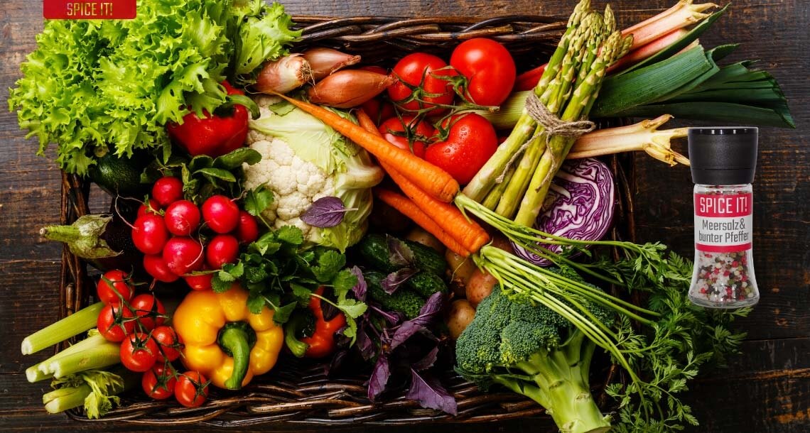 Vegetarisch & vegan kochen mit Gemüse