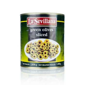la sevilana green olives sliced