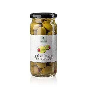 paprikapaste gefuelte gruene oliven anemos