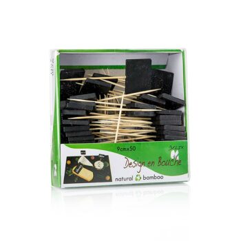 bamboo sticks in box
